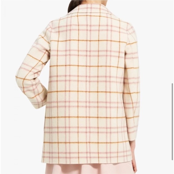Theory Clairene Italian Wool Blend Open Jacket Ivory NWT Size Small - Picture 7 of 13